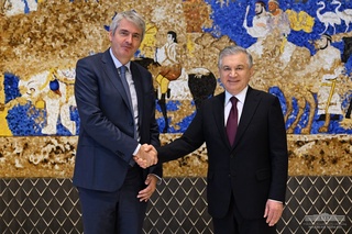 The President of Uzbekistan meets with the head of the Lactalis