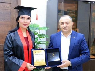 Urganch davlat pedagogika instituti rektori Ozarbayjon-Turkiya hamkorligidagi BZT Turon akademiyasi faxriy doktori bo'ldi