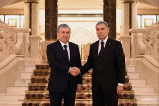 Uzbekistan, Turkmenistan Presidents meet in Ashgabat