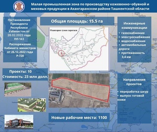 В Ташкентской области начаты работы по организации малых промышленных зон