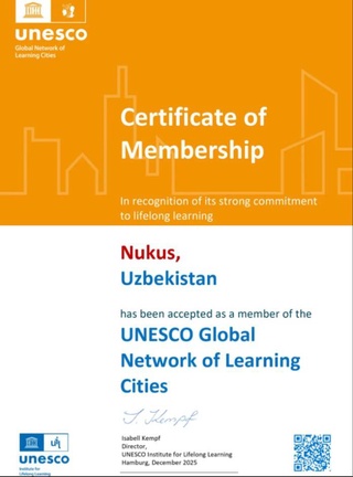 Нөкис ҳәм Самарқанд ЮНЕСКОның Глобал оқыўшы қалалар тармағына қосылды
