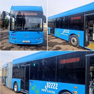 По одному из столичных маршрутов начали курсировать два 18-метровых электробуса King Long