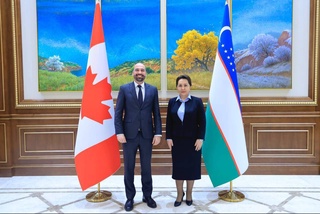 A meeting with the new Canadian Ambassador to Uzbekistan was held in the Senate