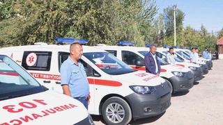 Қарақалпақстанға жаңа «Жедел жәрдем» автомашиналары әкелінді