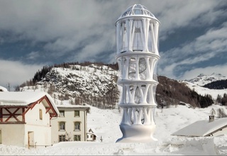 Альп тоғларида 3D-принтерида чоп этилган дунёдаги энг баланд минора қад кўтаради