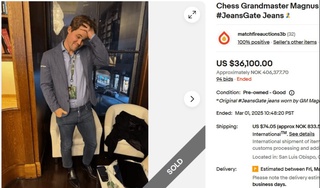 Магнус Карлсеннинг машҳур жинси шими аукционда сотилди
