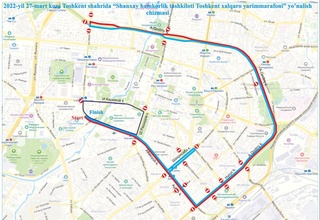 Пойтахтдаги айрим йўлларда транспортлар ҳаракати вақтинча чекланади