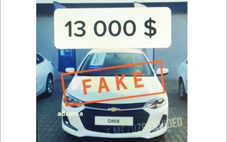 Chevrolet Onix русумли автомобилнинг сотуви ҳақидаги хабар фейк бўлиб чиқди