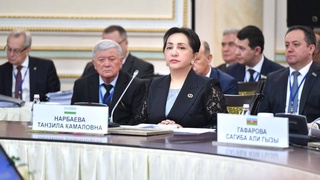 Председатель Сената Олий Мажлиса зачитала поздравительное послание Президента Республики Узбекистан участникам юбилейного заседания Совета МПА СНГ