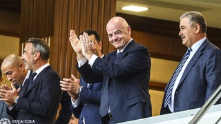 Президент ФИФА посетил матч «Бунёдкора» и «Олимпика» в Ташкенте