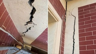 Университет биноси деворида ёриқ пайдо бўлди