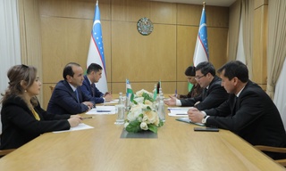 Мәдениет министрі Түркіменстанның Өзбекстандағы елшісімен кездесті