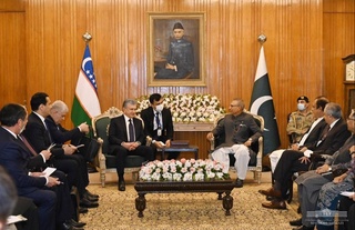 Өзбекстан Президенті Пәкістан Президентімен кездесті