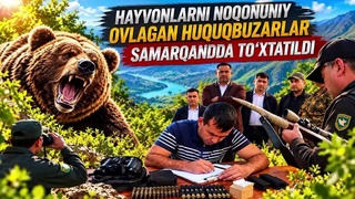 В Сурхандарьинской области браконьеры убили краснокнижного медведя и трех кабанов: возбуждено уголовное дело