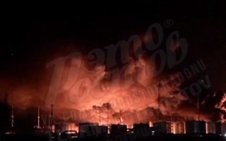 Rostov viloyati: dronlarning hujumi oqibatida neft bazasida yong'in yuz berdi