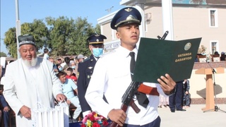 Курсантлар Ватанга қасамёд қабул қилди