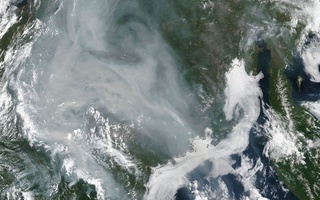 Ўрмон ёнғинлари тутуни биринчи марта Шимолий қутбга қадар етиб борди