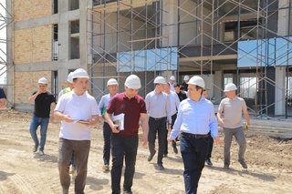 "Нурафшон бизнес СИТИ"да талабалар шаҳарчаси қурилиши давом этмоқда