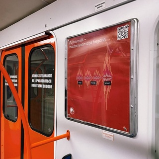 Тошкент метросида зўравонликка қарши баннерлар пайдо бўлди