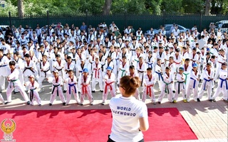 В Узбекистане состоялся большой флешмоб, посвященный Всемирному дню таэквондо WT
