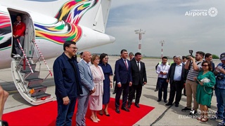 Silk Avia airline performed its first demonstration flight