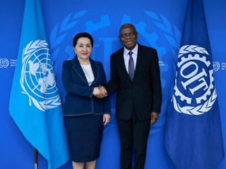 Олий Мажлис Сенаты Төрайымы Халықаралық еңбек Ұйымының (ХЕҰ) Бас директорымен кездесуі өтті