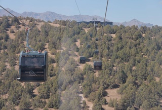 В туристско-рекреационной зоне «Зомин» сдана в эксплуатацию канатная дорога