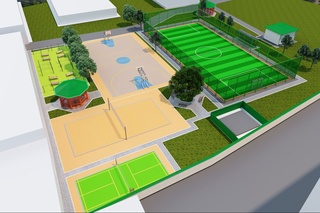 Янги спорт комплeксининг очилиш маросими бўлиб ўтди