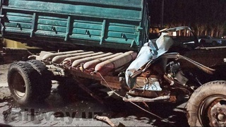 ДТП с участием грузовой автомашины и пассажирского поезда