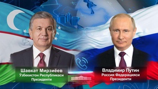 Владимир Путин поздравил Шавката Мирзиёева с днем рождения