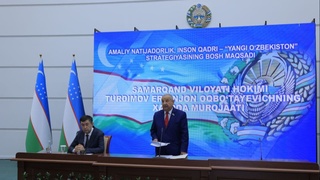 Самарқанд вилояти ҳокими 2021 йил якуни ва кейинги йилда амалга ошириладиган устувор вазифалар бўйича халққа мурожаат қилди