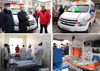 Сўх тумани тиббиёт бирлашмасига реанимобиль ва замонавий тиббий жиҳозлар тақдим этилди