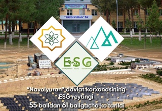 ESG-рейтинг государственного предприятия «Навоийуран» повышен до 61 балла