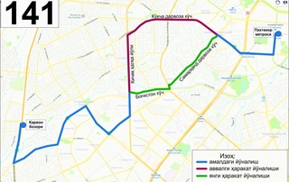 Айрим автобус йўналишлари қисқартирилди, айримлари узайтирилди 
