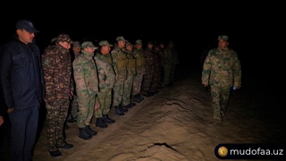 «Нукус» умумқўшин полигонида тунги машғулотлар ўтказилди