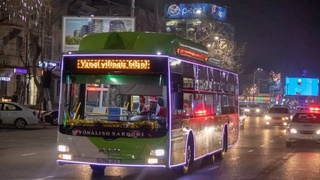 In Tashkent on December 31, buses will work until 24:00