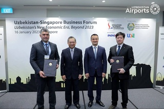 Uzbekistan Airports и Changi Airports International подписали Соглашение о стратегическом партнерстве