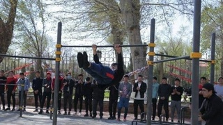 В Намангане прошел чемпионат "Street workout" на приз хокима области