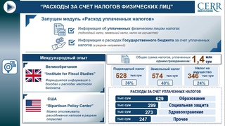 На портале «Открытый бюджет» вводится новый модуль «Расходы за счет налогов физических лиц»