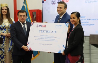 USAID Oʻzbekistonga 1,3 million dollarlik uskunalarni topshirdi