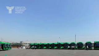 24 modern buses of the Yutong brand were brought to Namangan