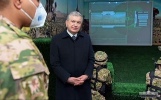 The President visited the military unit on the eve of the Defender of the Motherland Day
