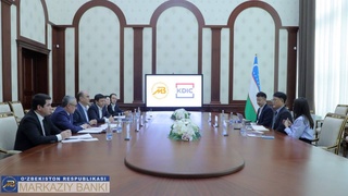 The leadership of the Central Bank of Uzbekistan held a meeting with representatives of the Korea Deposit Insurance Corporation