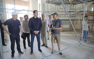 Изучен ход строительства инфраструктурных объектов в Самаркандской области