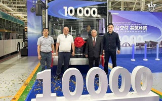 Юбилейный 10-тысячный автобус «Yutong» передан Узбекистану