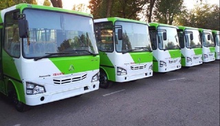 Ўзбекистонда ишлаб чиқарилган автобуслар Бишкек кўчаларида қатнай бошлади