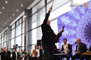 Ташкент халықаралық әуежайында алғаш рет өзбек ұлттық мақам музыкасы шырқалады