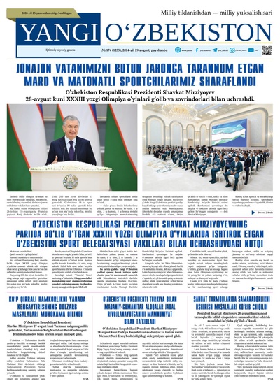 Yangi Oʼzbekiston № 174 (1235), 2024-yil 29 avgust