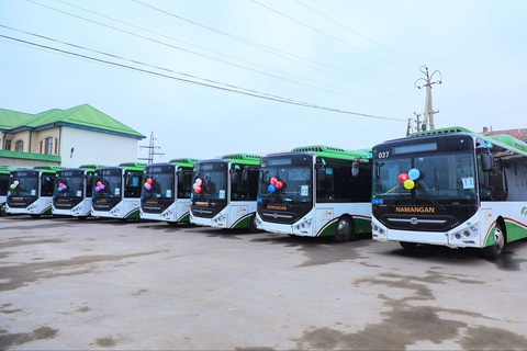Namanganda yana 30 ta zamonaviy avtobus foydalanishga topshirildi