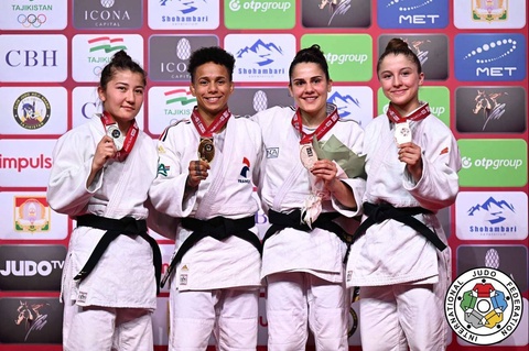 Uzbek judoists completed the Grand Slam tournament in Dushanbe with five medals